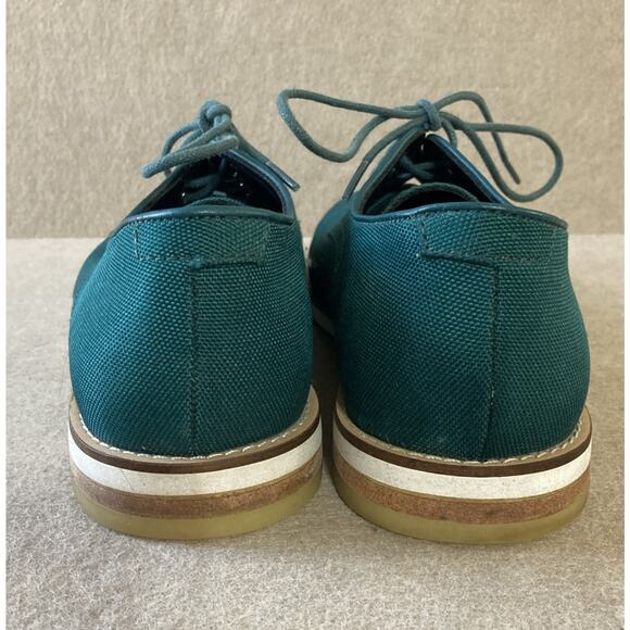Calvin Klein Mens Green Oxford 34F0456 Designer Shoes Sz 9 Atlee Prom Wedding - Picture 4 of 7